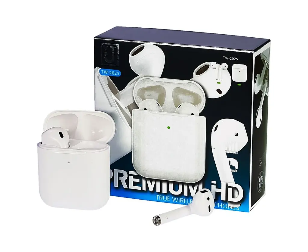 Беспроводные наушники TW-2025 TWS белые - фото 2