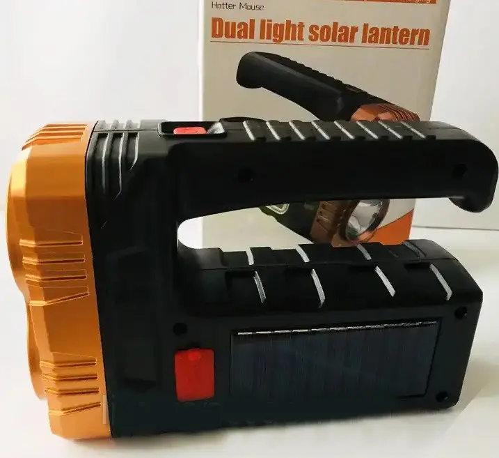 Акумуляторний ліхтар прожектор Hotter Mouse 7702-B із сонячною панеллю - фото 3