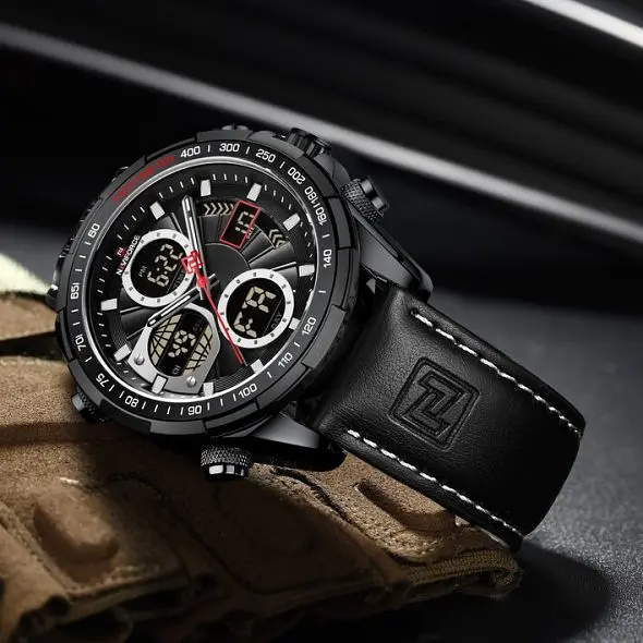 Чоловічий наручний годинник Naviforce Fly (Black) - фото 5