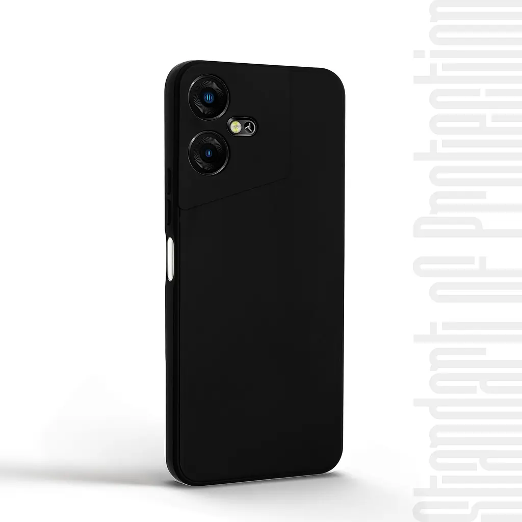 Чехол-накладка для смартфона TECNO Pova Neo 3 (LH6n) противоударный, силиконовый, термополиуретановый (ТПУ), с защитой камеры и корпуса, черный, защита всего корпуса, ArmorStandart (ARM70386) - фото 2