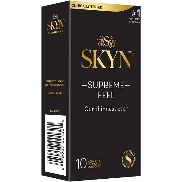 Презервативи SKYN Supreme Feel 10 шт – ультратонкі, без латексу, з максимальним зволоженням - фото 3