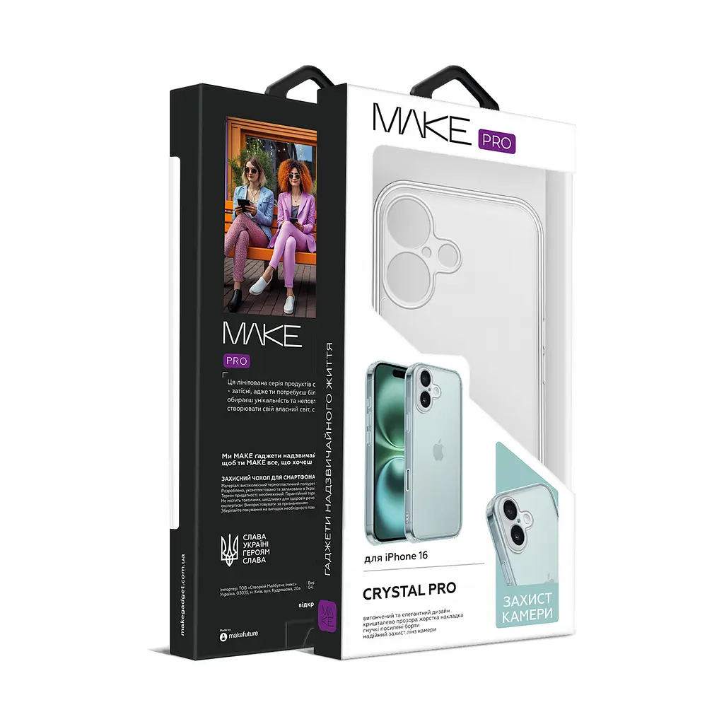 Чохол MAKE Apple iPhone 16 Crystal Pro - фото 2