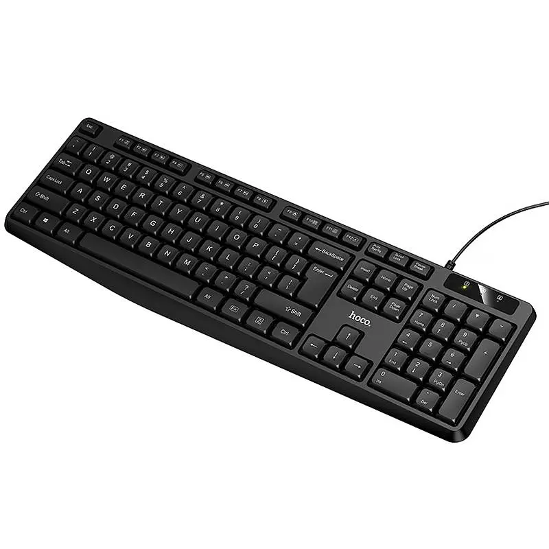 Клавиатура проводная Hoco GM60 Cool (English Version) Black - фото 3