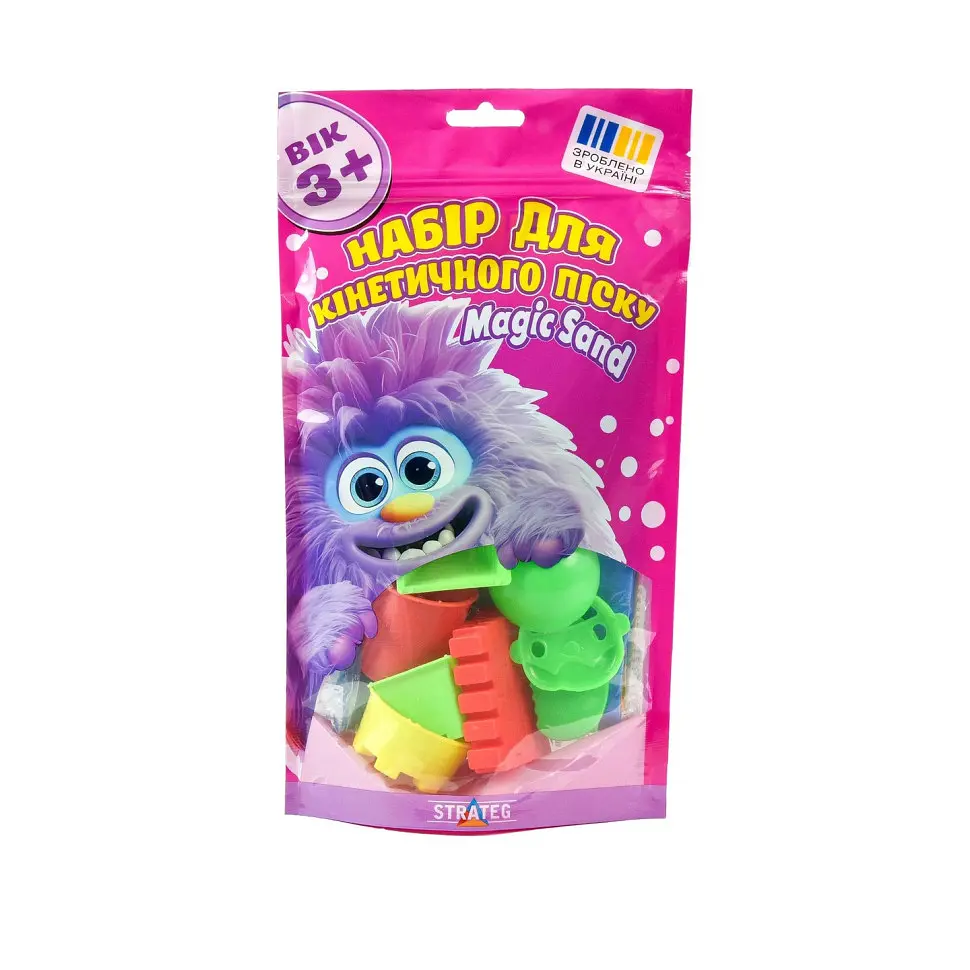 Набір для кінетичного піску "Magic Sand" Strateg 30883 формочки для піску - фото 1