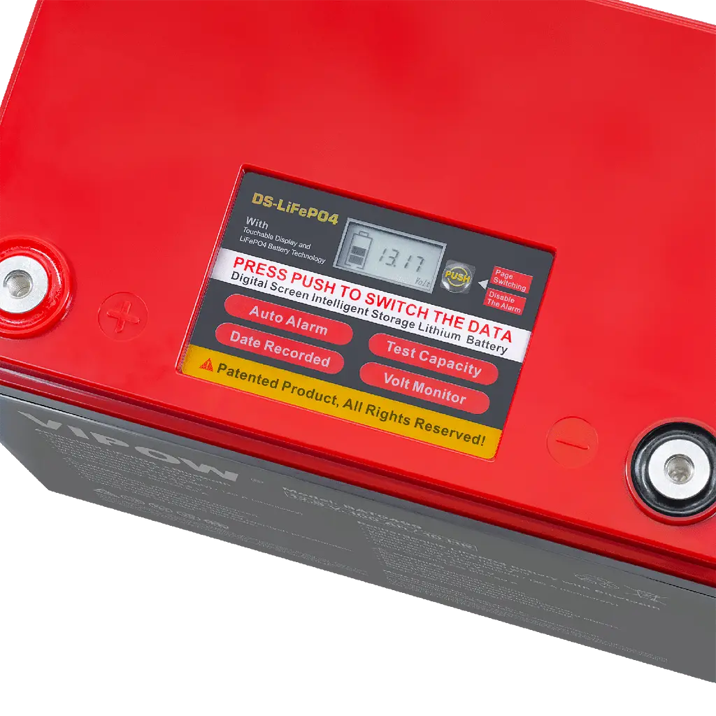 Акумулятор Vipow LiFePO4 12.8В 100 Ah 100А BMS 1280Wh Bluetooth - фото 2