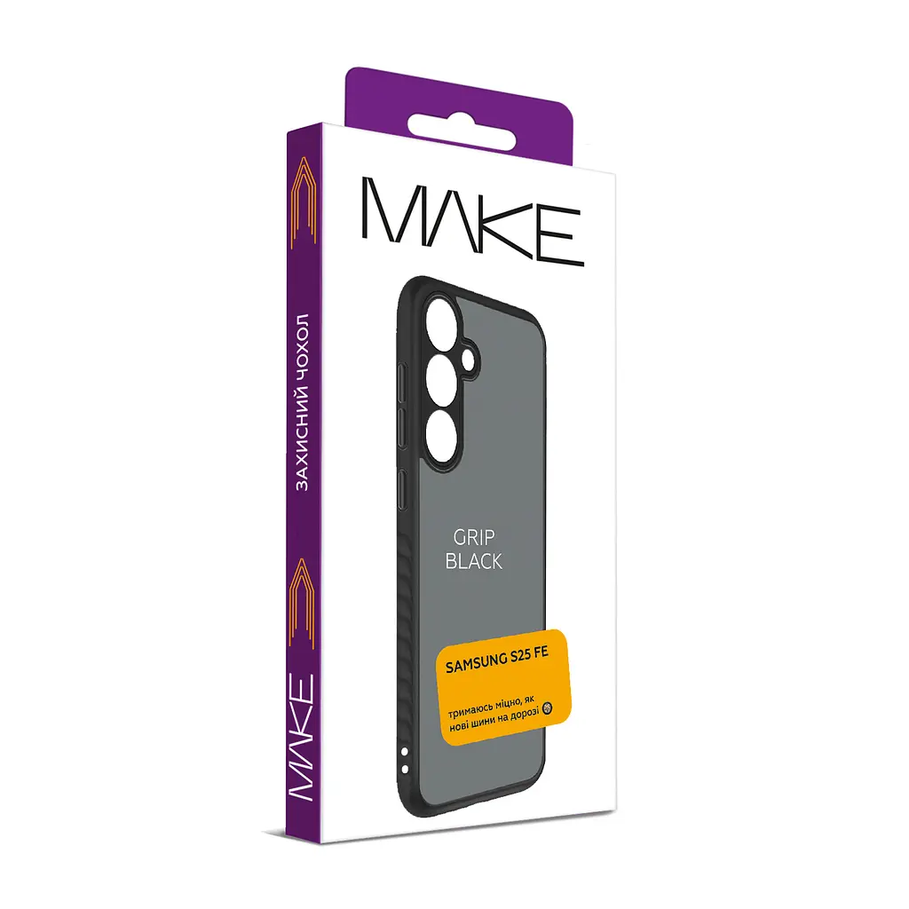 Чохол MAKE Samsung S25 FE Grip Black - фото 3