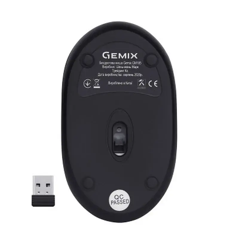 Мишка Gemix GM185 Wireless Black (GM185Bk) - фото 6