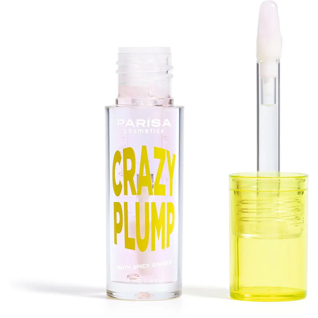 Блестящий плампер для губ Parisa Lipgloss Crazy Plump тон №101 Clear plump  - фото 4