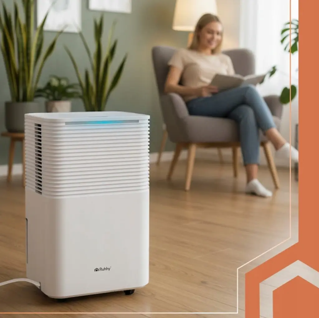 Осушувач повітря Ruhhy DRYZIX Smart WiFi (12 л/добу), поглинач вологи 200 Вт, бак 2 л - фото 3