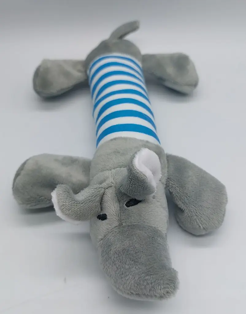 М'яка іграшка для собак Ducling, Elephant & Pig, сіра - фото 8