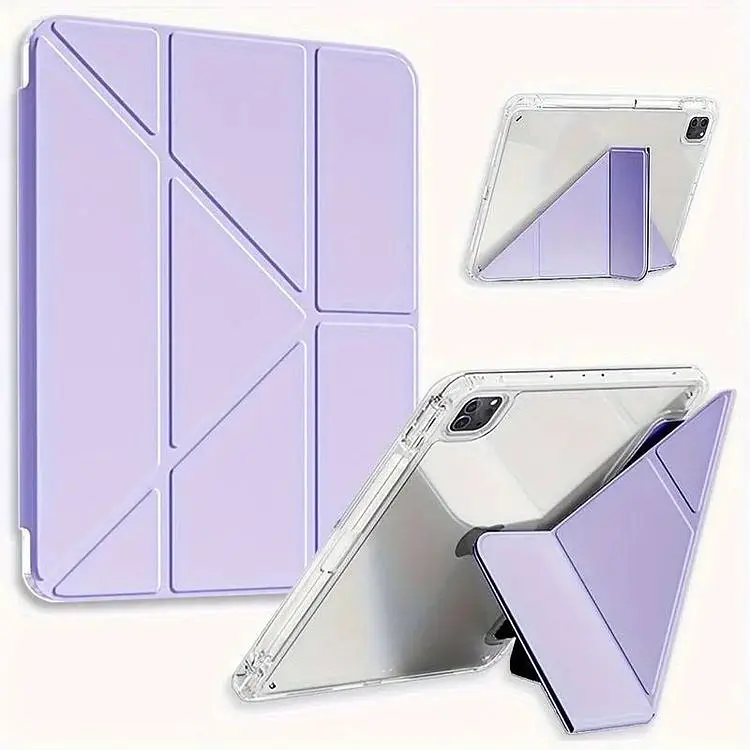 Обложка BeCover Ultra Slim Origami Transparent с креплением Apple iPad Pro 11" M4 2024 Purple (711692) - фото 6