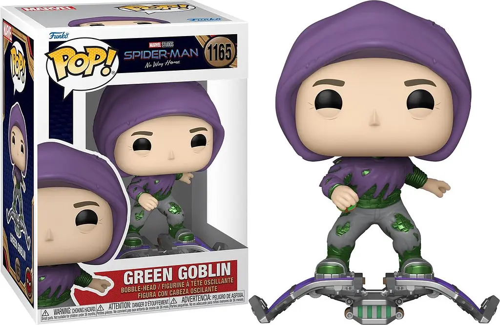 Фигурка Funko Pop Marvel Фанко Поп Марвел Зеленый Гоблин Green Goblin 10 см FP M GG 1165 - фото 2