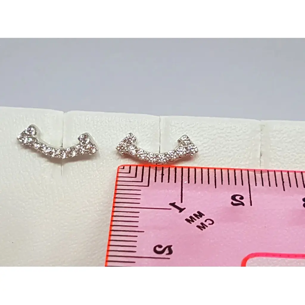 Срібні пуссети Qvaliz з фіанітами. 902-01085 - фото 5