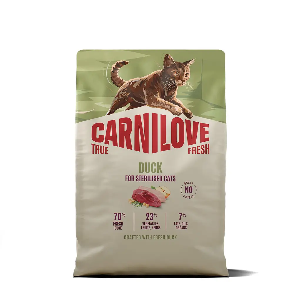 Сухий корм для стерилізованих котів Carnilove True Fresh Duck Sterilised суперпреміум качка 2 кг