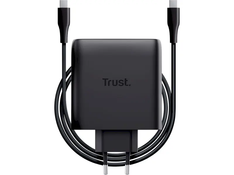Мережевий зарядний пристрій Trust 100 W GaN PD/PPS Black (25527) - фото 3