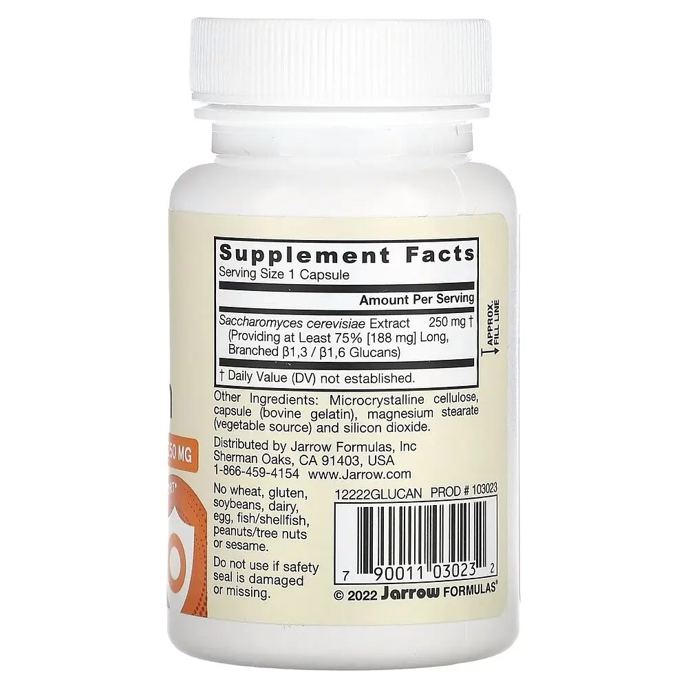 Бета-глюкан Beta Glucan 250 mg, 60 капсул для підтримки імунної системи Jarrow Formulas vit0004244 - фото 2