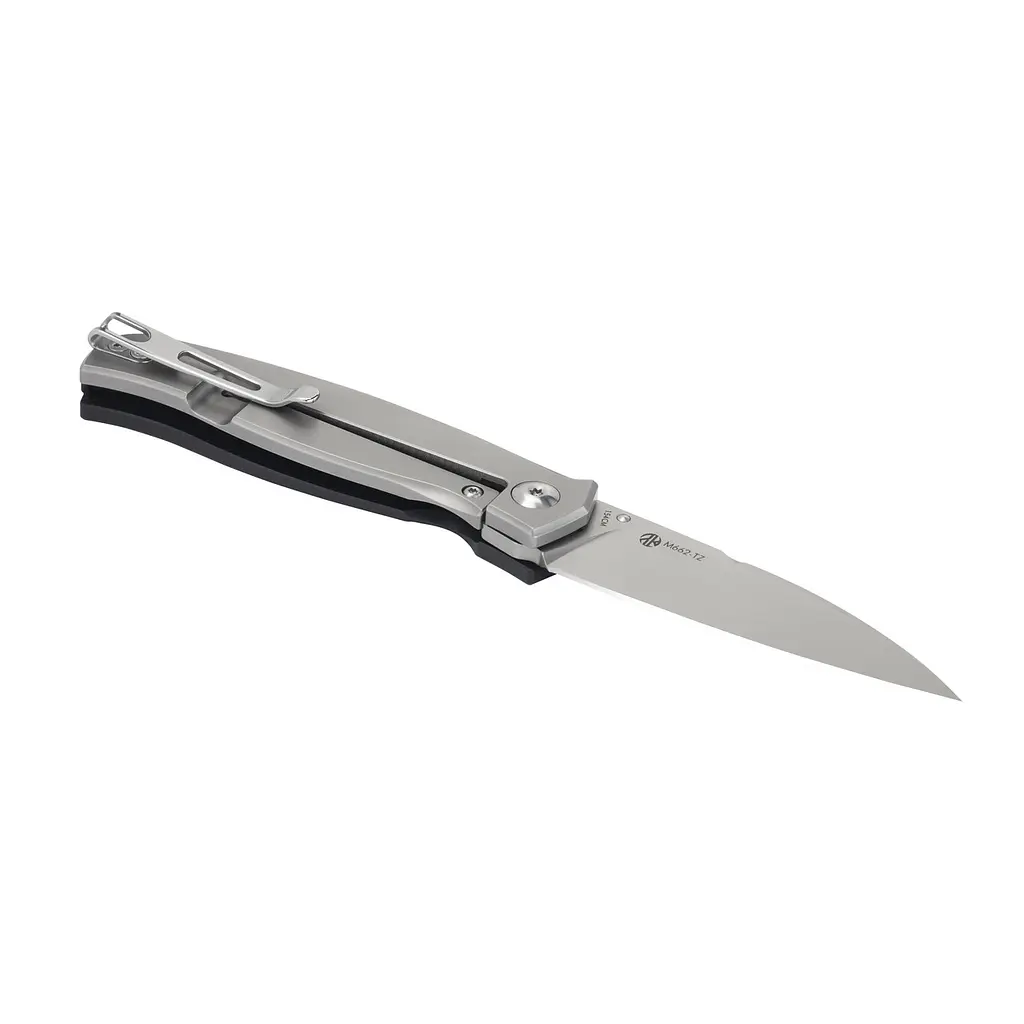 Ніж складаний кишеньковий Ruike M662-TZ, (7.4 см) steel 154СМ/TC4 (титан) + G10 чорний - фото 5