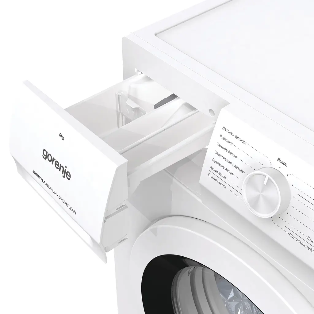 Пральна машина Gorenje з фронтальним завантаженням WHP60SF, 6кг, 1000, A+++, глибина 46см, Дисплей, Білий (WHP60SF) - фото 13
