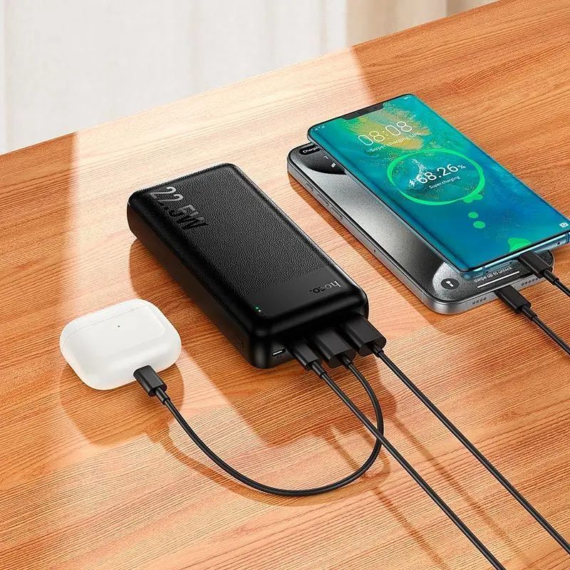 Зовнішній акумулятор Hoco J159A Essence 20000mAh 22.5W Black [165957] - фото 8