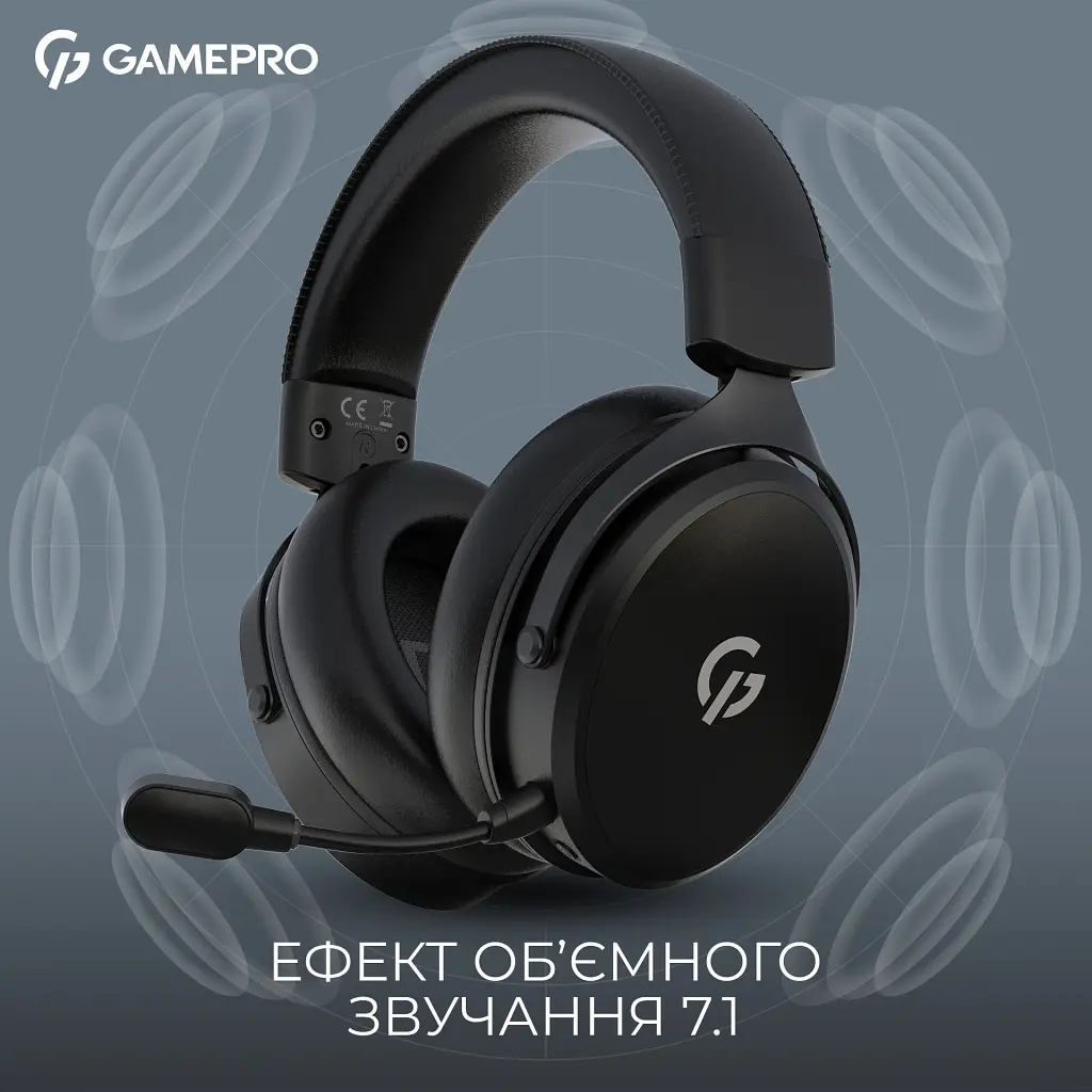 Навушники GamePro Asgard Skadi Wireless Black (HSW191B) - фото 5