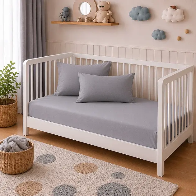 Дитяча постільна білизна BABY Poplin Line Smoky (2200012786352) - фото 2