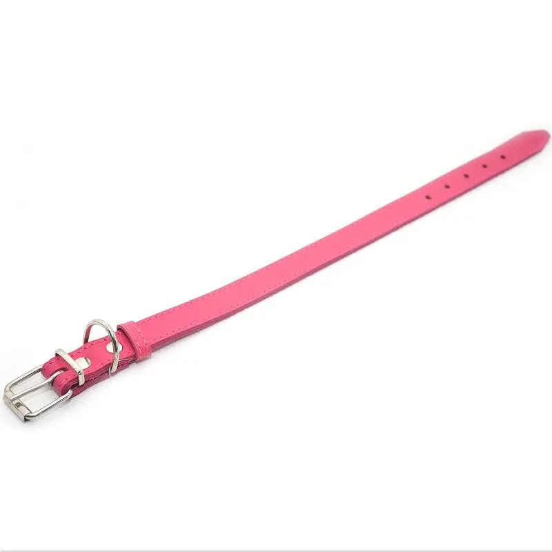 Ошейник для собак Zoo-hunt Весна кожаный розовый 3,0/41-51 см - фото 2