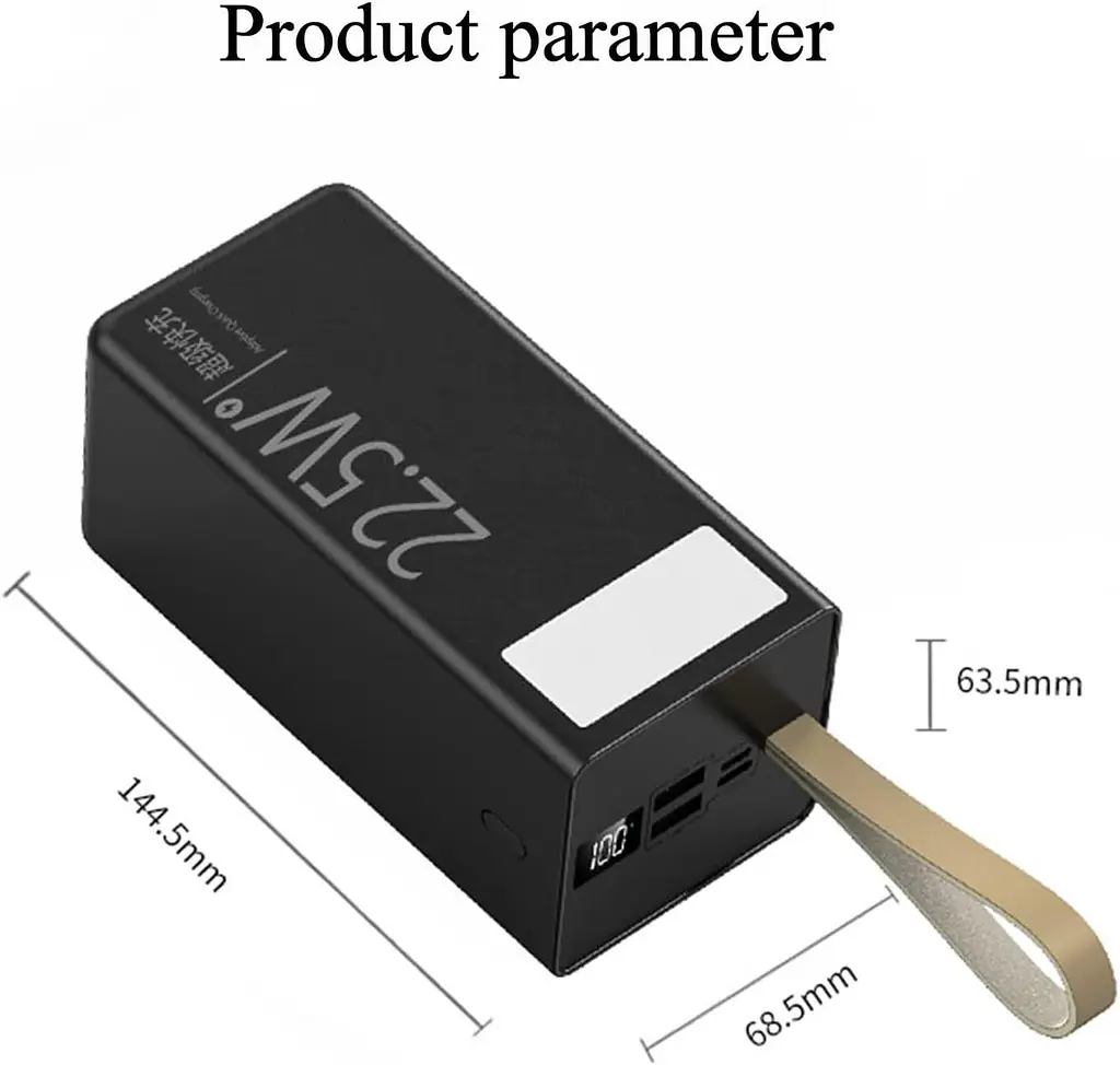 Мобільна зарядка UNITECH U86A 50000mAh 22.5W зі швидкою зарядкою ∙ Портативний акумулятор Power Bank UNITECH U86A 50000mAh - фото 2