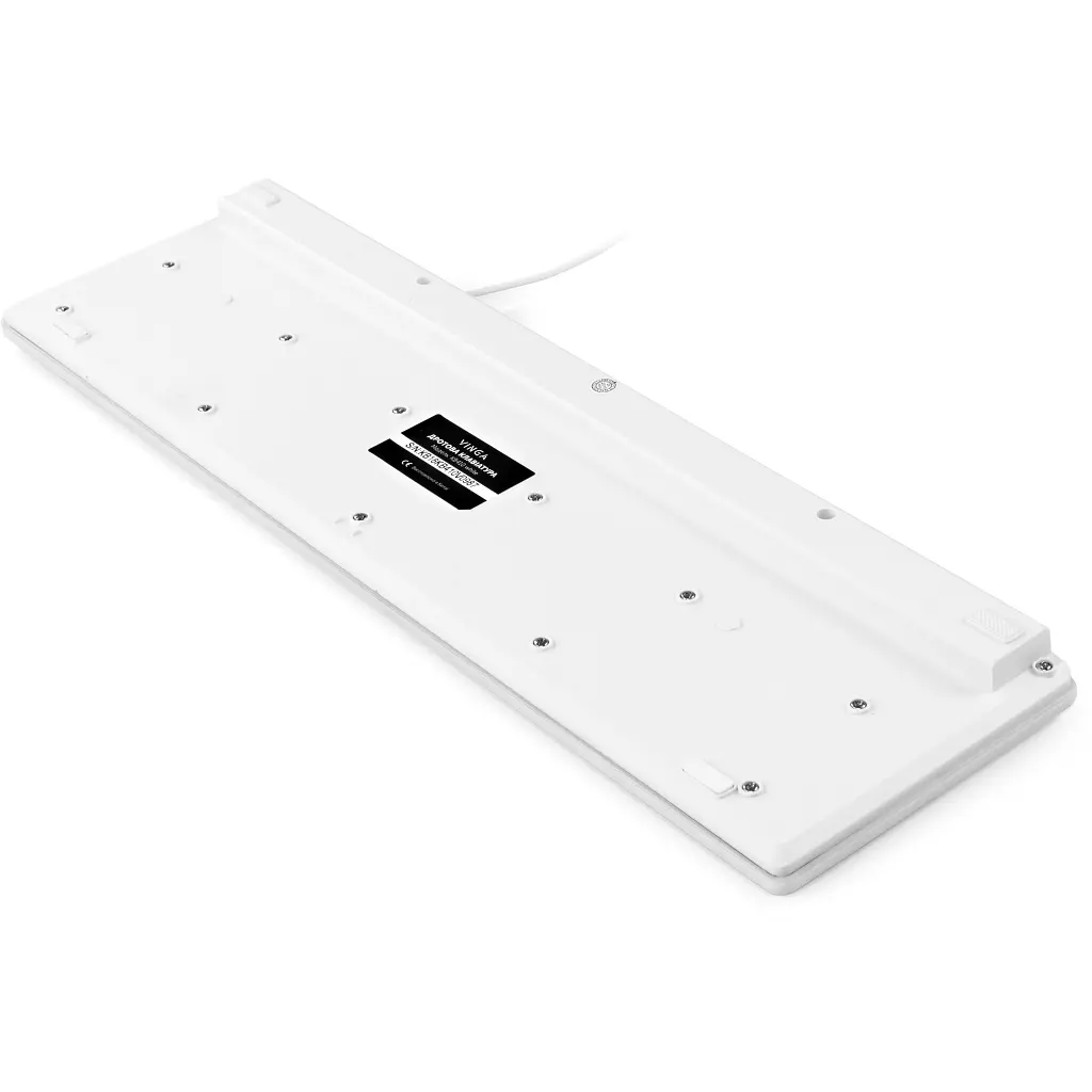 Клавіатура Vinga KB410 White - фото 5