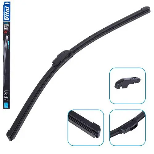 Щітка склоочищувача безкаркасна VITOL AERO 26" (650 мм)