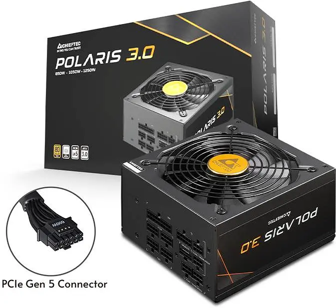 БЖ 850W Chieftec POLARIS 3.0 PPS-850FC-A3, 135 мм, 80+ GOLD, Cable management, retail - фото 6