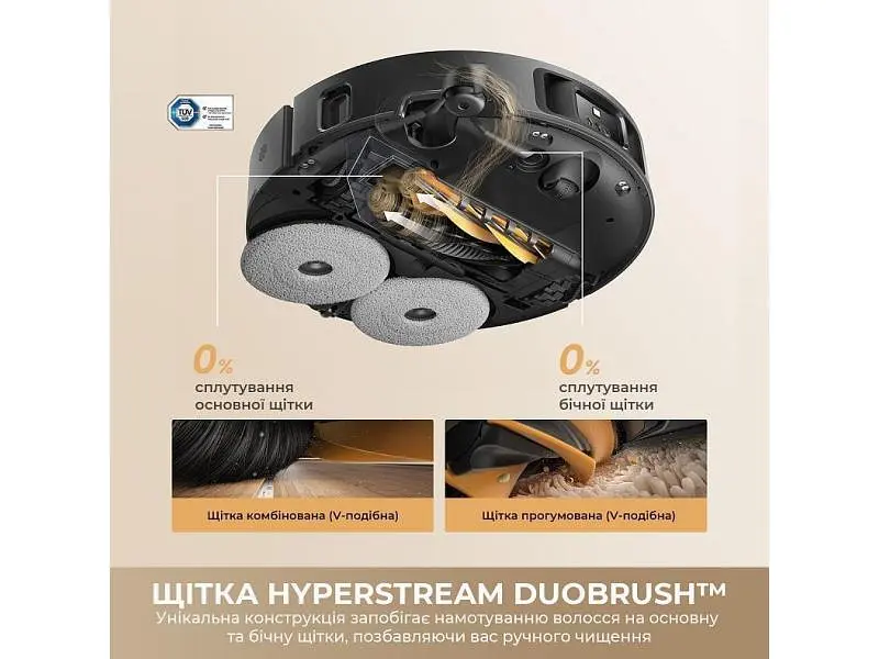 Робот-пилосос з вологим прибиранням Dreame L50s Pro Ultra Black (RLL88HE-Bl) - фото 7