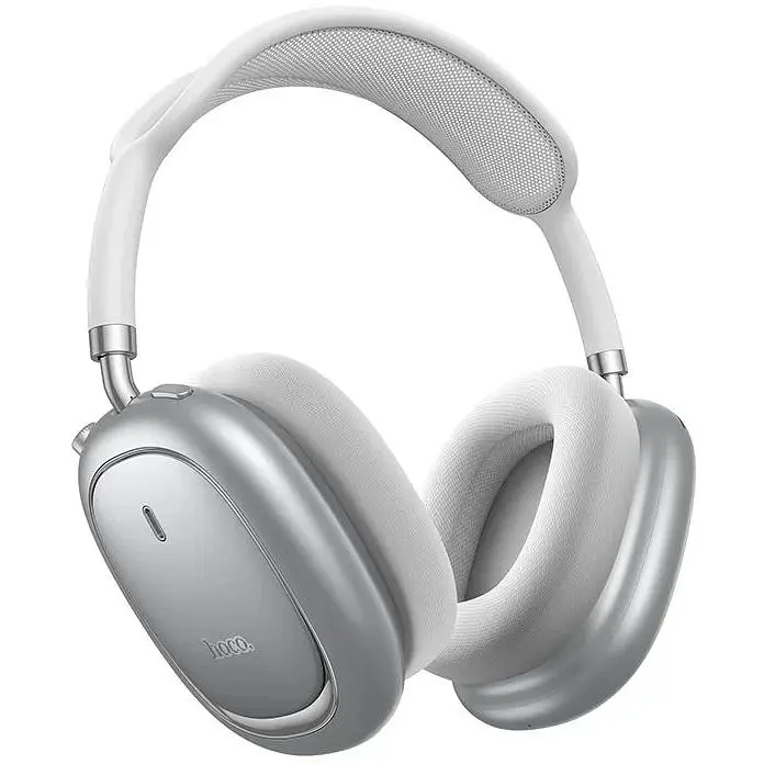 Бездротові накладні навушники HOCO W68 Calma ANC noise-canceling BT headphones(App) Silver (6942007674010)