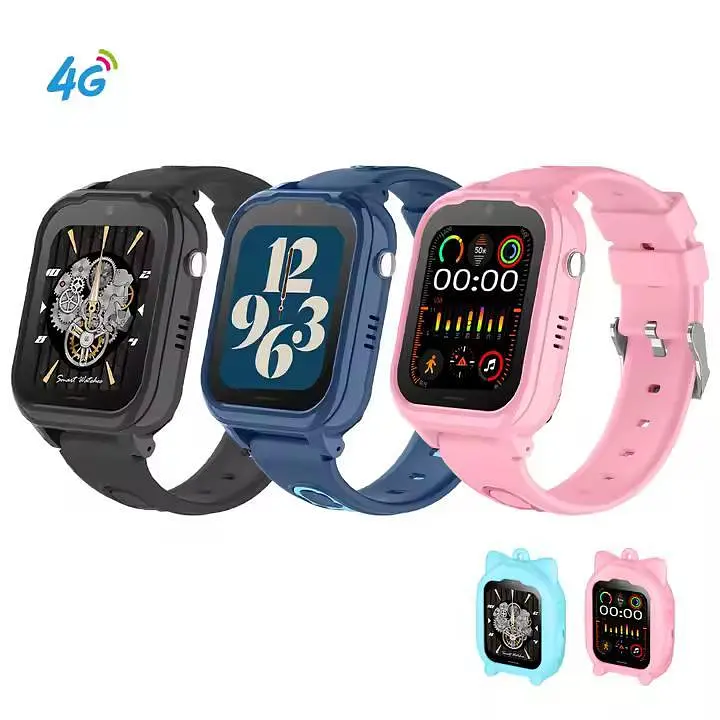 Дитячий смарт-годинник Smart Watch D38-X1 з SIM-картою GPS прослуховуванням відеодзвінком 4G Play Market синій - фото 5