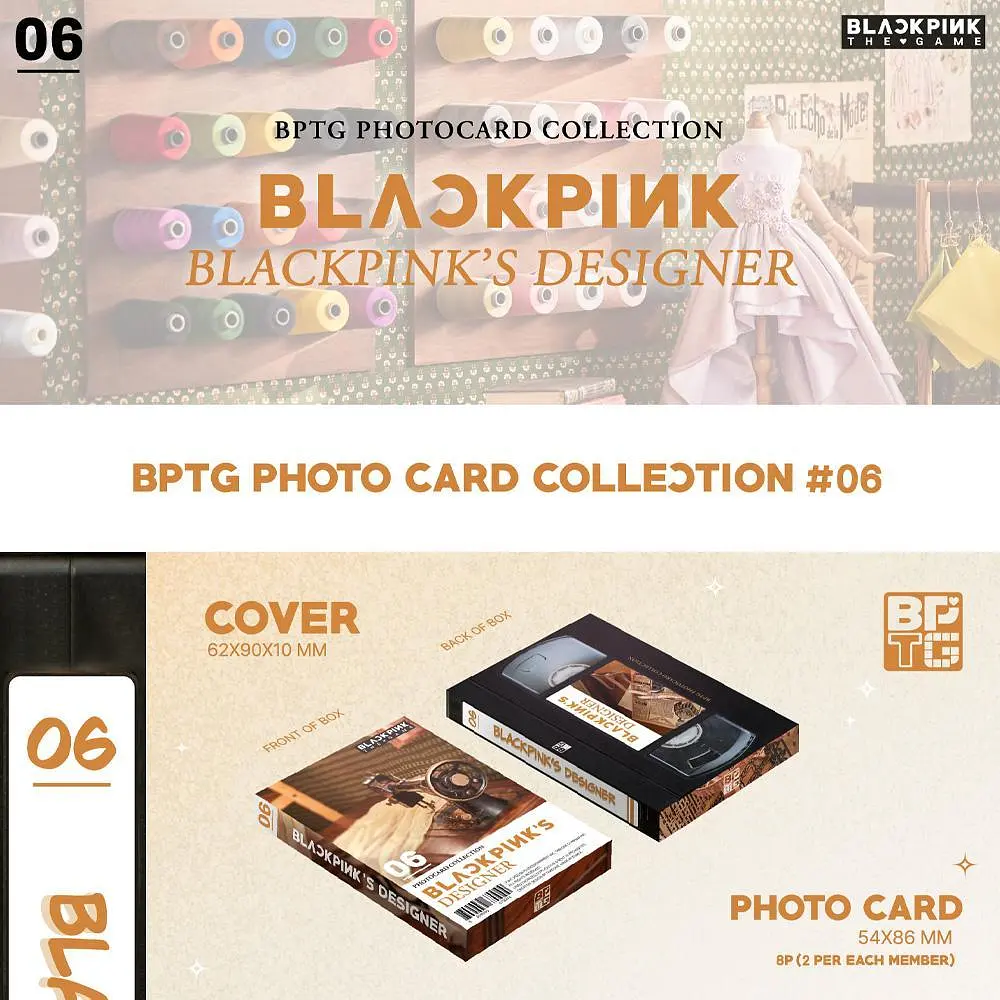 Картки ліцензійні Yg Entertainment The Game Photocard Collection Blackpink Колекція фотокарт Блекпінк YE 06 - фото 2