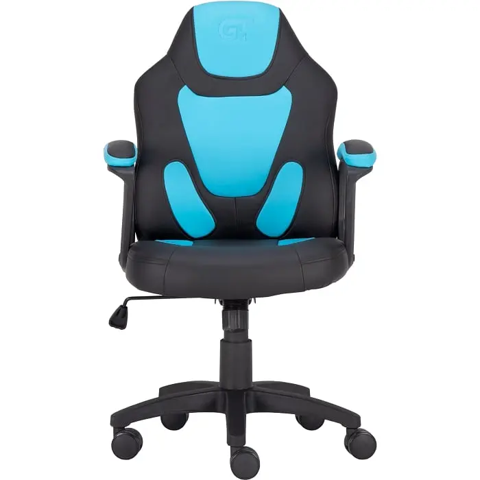 Геймерське дитяче крісло GT Racer чорне із синім (X-1414 Black/Light Blue)