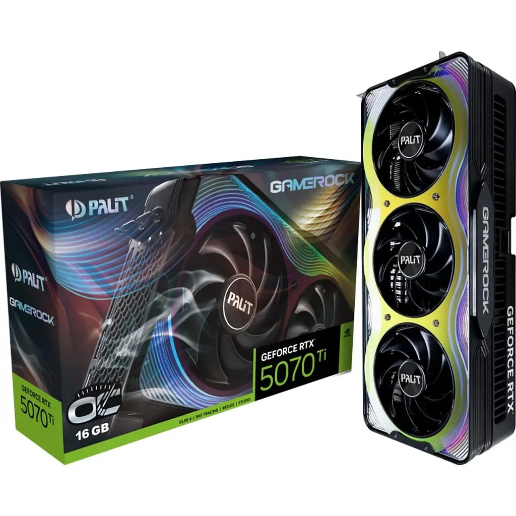 Відеокарта Palit GeForce RTX 5070 Ti GameRock OC NE7507TH19T2-GB2030G EU [132503] - фото 6