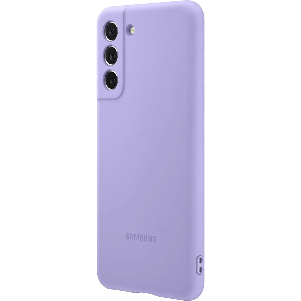 Оригінальний силіконовий чохол Silicone Cover для Samsung Galaxy S21 FE (G990) Lavender EF-PG990TVEGRU - фото 4