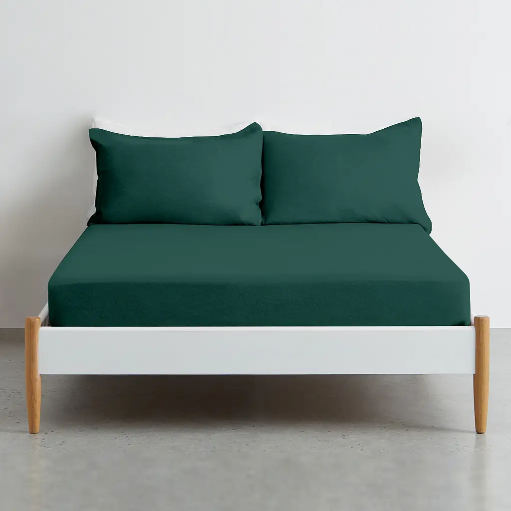 Простирадло на резинці Cosas Pine Dark 90х200х20 см (GreenDark_90x200x20) - фото 3