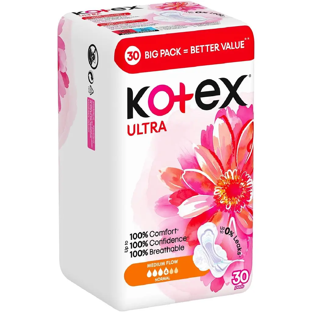 Прокладки гігієнічні Kotex Ultra Normal 60 шт. (2 уп. х 30 шт.) - фото 3