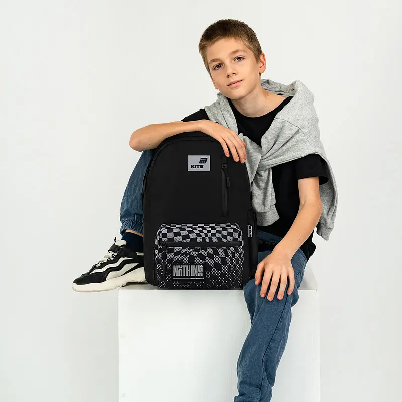 Рюкзак для старшої школи Kite Education teens 949M Nothing Impossible Чорний (K26-949M-2) - фото 21