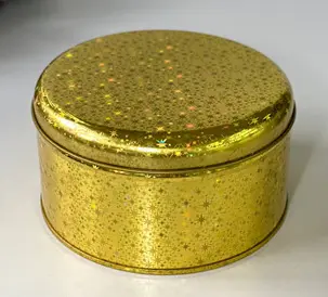 Банка Чеканка золота 250 г кругла 13.6x7.4 см