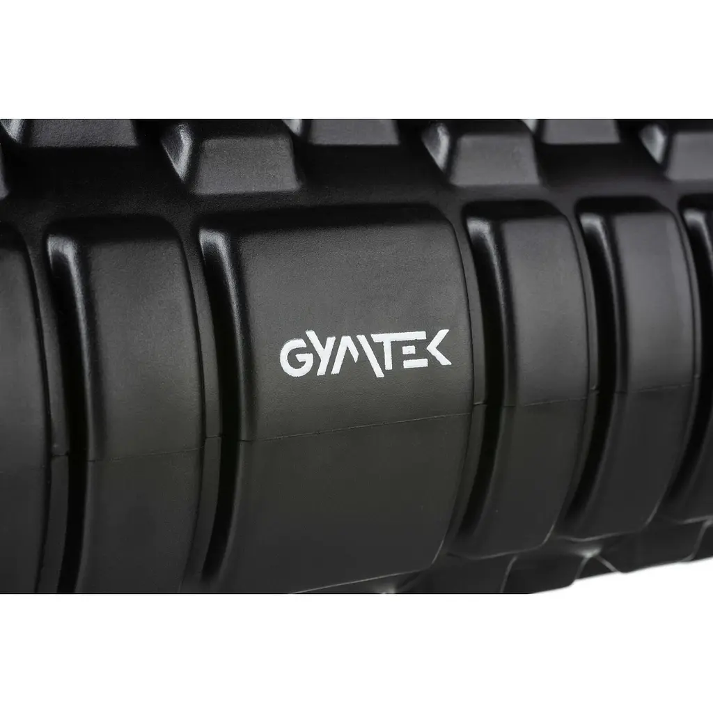 Масажний ролик Gymtek для йоги та фітнесу EVA 33х14 см чорно-білий - фото 3
