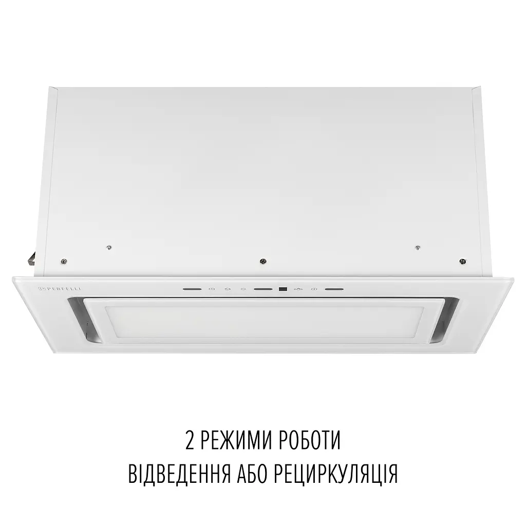 Витяжка повновбудована PERFELLI DESIGN VISION 6 BIANCO SILENZIO - фото 6