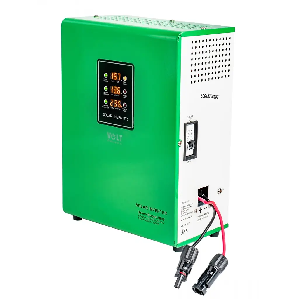 Солнечный инвертор преобразователь Volt Polska MPPT Green Boost 3000 (120-350VDC) 3 кВт - фото 3