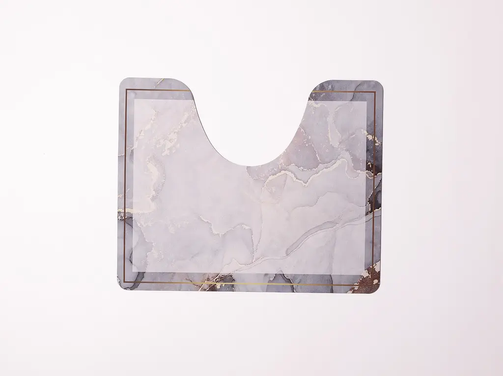 Набір килимків для ванної та туалету Grey Marble 50*80/40*50 см Yiwu HP-42-178 - фото 3