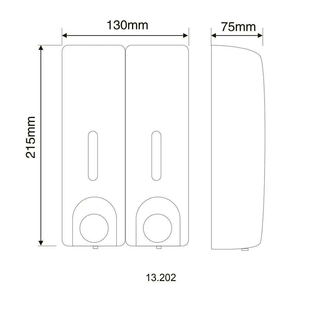 Дозатор жидкого мыла Hotec 13.202 ABS White - фото 3