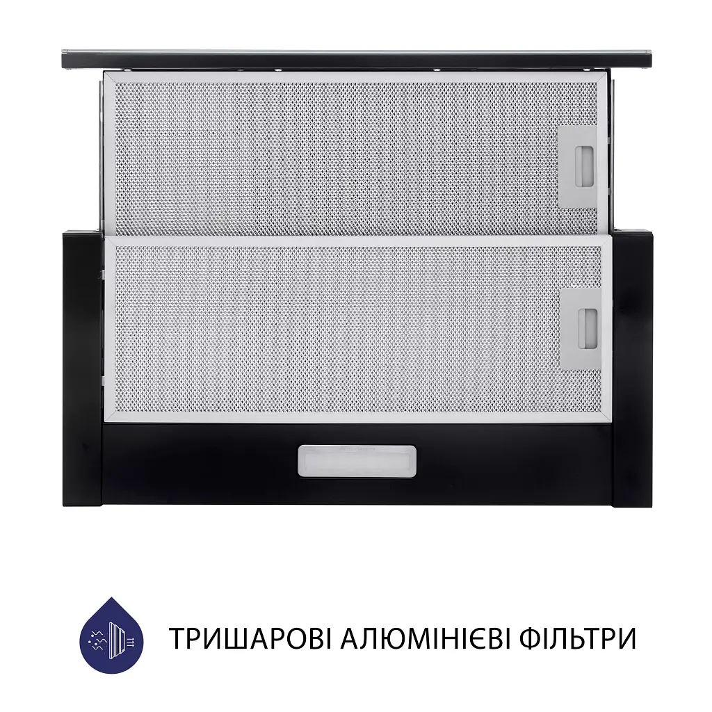 Витяжка телескопічна Minola HTLS 6734 BL 1100 LED GLASS - фото 3