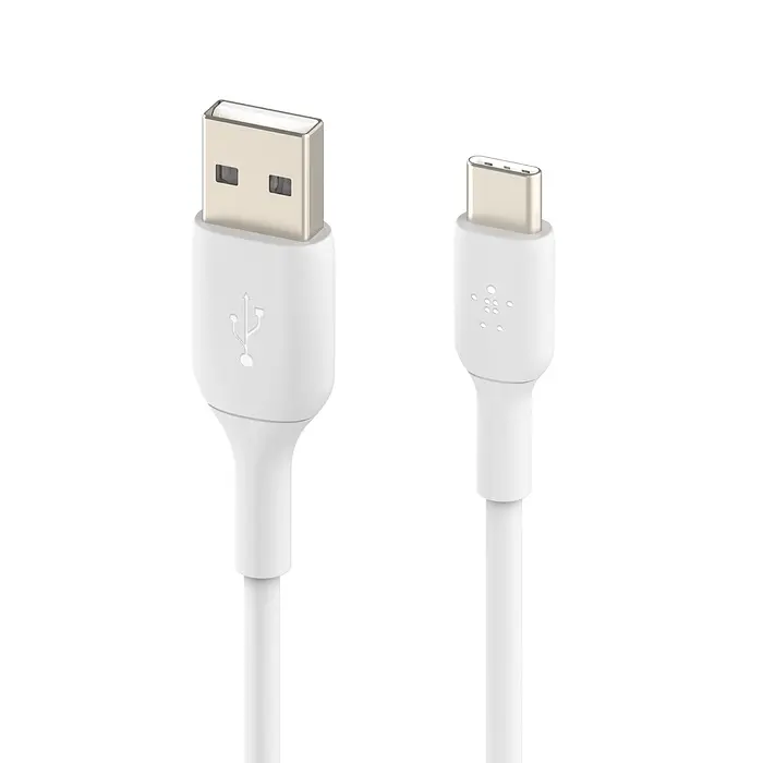 Кабель Belkin USB-A > USB-C зарядка/синхронизация 1м, 15Вт, Type-C, PVC, белый teh0013670 - фото 3