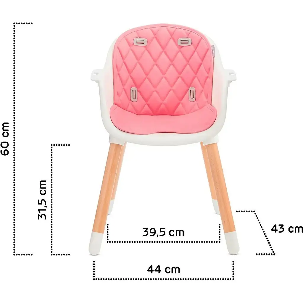 Стільчик для годування Kinderkraft Sienna рожевий (KKKSIENPNK0000) - фото 11