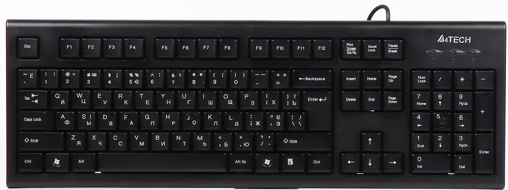 Клавіатура+миша A4tech KR-8372 (Black) - фото 2